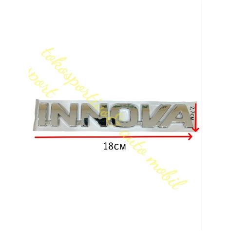 Jual Emblem Logo Stiker Tulisan Toyota Innova Reborn 2016 2022 Shopee