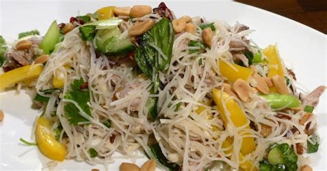 Duck And Coconut Noodle Salad With Zingy Thai Dressing Super Healthy