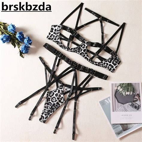 Brskbzda Leopard Print Sexy Lingerie Naked Sensual Underwear Bandage