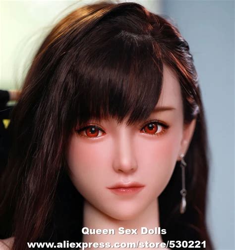 Jy Implanted Hair And Eyebrow Real Silicone Sex Dolls Heads For 145cm To 175cm Sexy Doll