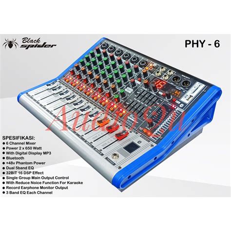 Jual Power Mixer Black Spider Phy Blackspider Phy Original