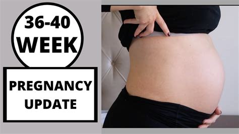 36 40 Week Pregnancy Update Week By Week Pregnancy Transformation