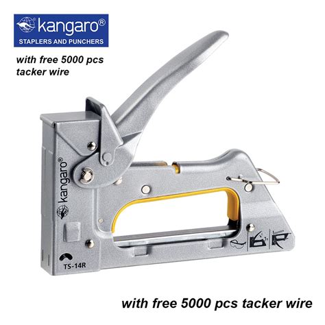 Kangaro Heavy Duty Gun Tacker TS 14R 1 Box 5000 Pcs Tacker Wire