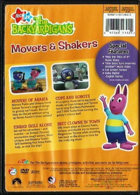 Backyardigans Movers Shakers DVD 2007 DVD HD DVD Blu Ray