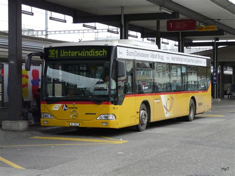 Postauto Mercedes Citaro AG 8965 Unterwegs Auf Der Linie 361 Bei Den