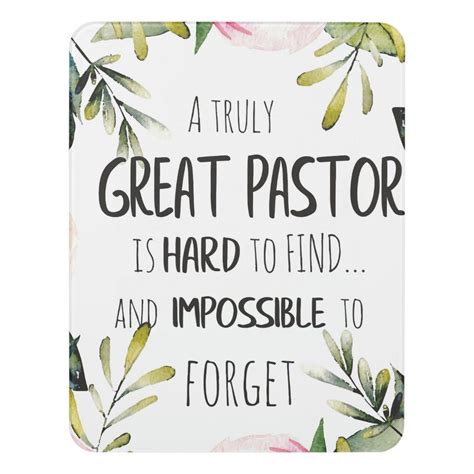 Pastor Appreciation Gift Pastor Thank You Quote Door Sign Zazzle