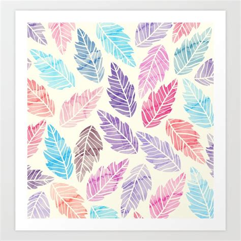 Colorful leaves Art Print by Amir Faysal | Society6