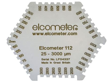 Elcometer Al Punched Wet Film Combs Aluminium