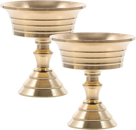 Amazon PATKAW Candle Holders For Pillar Candles 2PCS Ghee Lamp