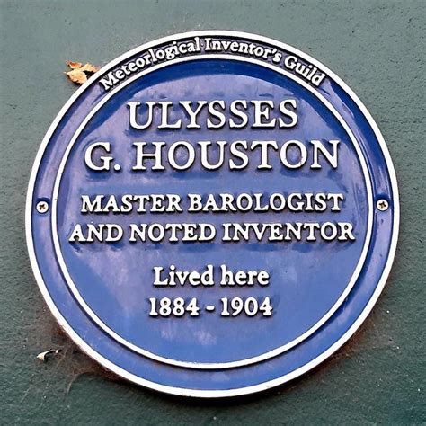 Ulysses G Houston Blue Plaque Open Plaques