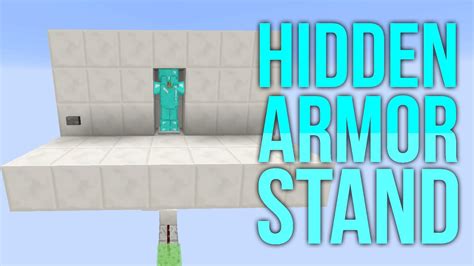 Minecraft 1 8 Redstone Tutorial Hidden Armor Stand Youtube