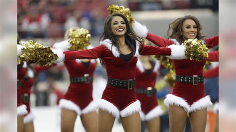 Nfl Cheerleaders Christmas Outfits