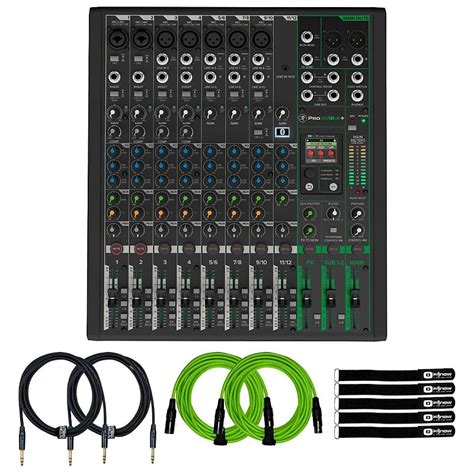 Mackie ProFX12v3+ 12-Channel Analog Enhanced FX USB Mixer w | Reverb