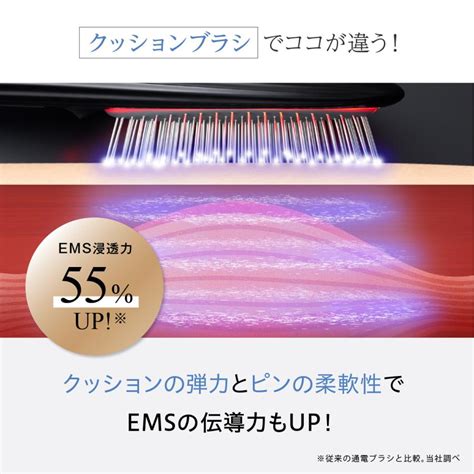 WAVEWAVE EMS Brush Air ウェイブウェイブ EMS ブラッシュエアー クッションブラシ マイクロカレント マイナスイオン