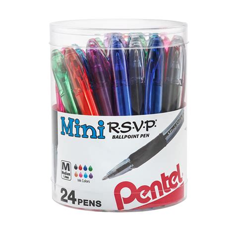 Pentel R S V P Mini Ballpoint Pens Pack Penbk Mn M Pentel Of