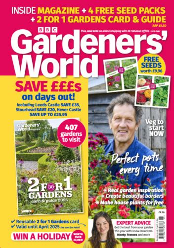 Bbc Gardeners World Magazine May 2024 With 2 For 1 Gardens Card