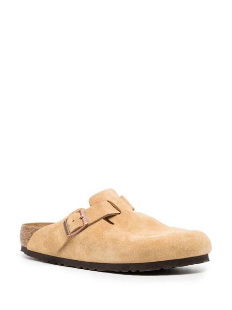 Birkenstock Boston Suede Clogs Farfetch