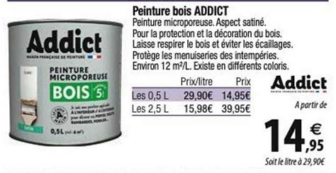 Promo Peinture Bois Addict chez Tridôme iCatalogue fr