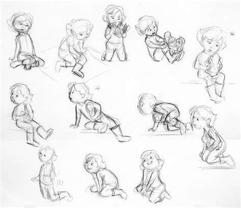 View 21 Figure Poses Child Drawing Reference