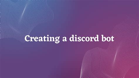 Create Discord Bots For Your Server By Martongombocz Fiverr