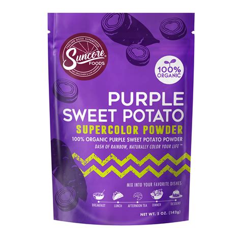 Suncore Foods Organic Purple Sweet Potato Supercolor Powder Oz