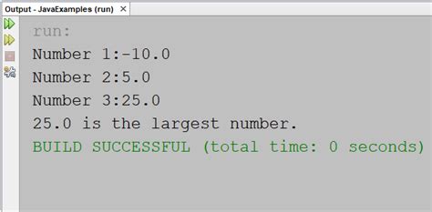 Find The Largest Among Three Numbers In Java Programming Code Examples