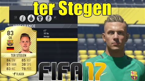 FIFA 17 Ter Stegen Virtual Pro Look A Like Tutorial With Stats