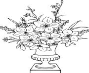 Coloriage Bouquet Fleurs Maternelle JeColorie