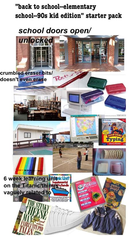 Back To School Elementary School 90s Kid Edition Starter Pack R