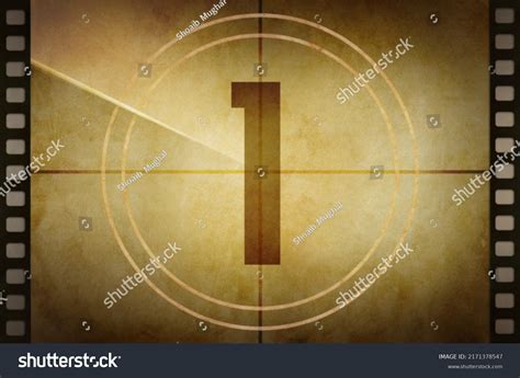 Vintage Old Film Projector Countdown Screen Stock Illustration 2171378547 Shutterstock