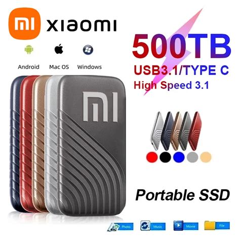 New Xiaomi Mijia Original Tb Portable Ssd Hard Drive Tb