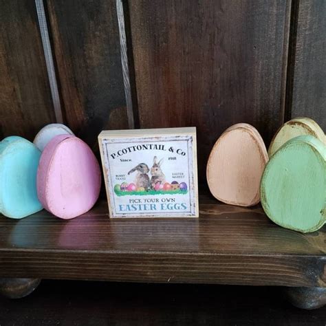 Wooden Easter Eggs - Etsy