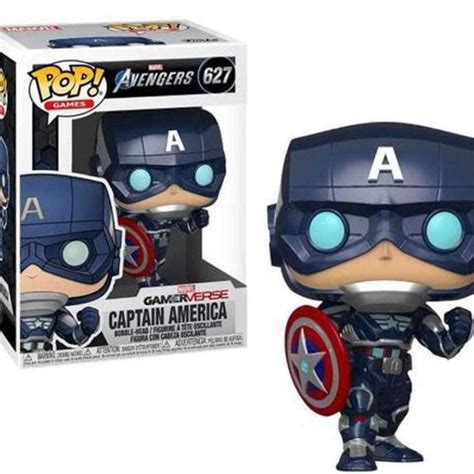 Boneco Funko Pop Marvel Avengers Gamer Verse Captain America