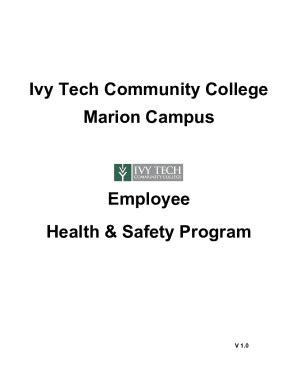 Fillable Online Ivy Tech Community College Marion School Of Health