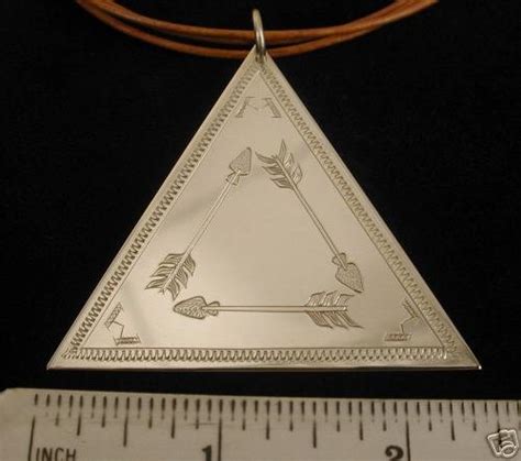 Oa Vigil Honor Triangle Pendant Hand Engraved 28593770