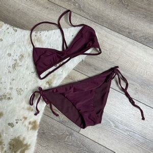 Full Tilt Maroon Bikini Gem