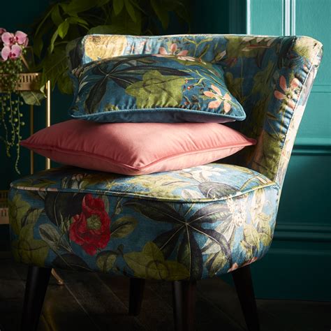 Passiflora Cushion Kingfisher Bedding Clarke Clarke By Sanderson Design