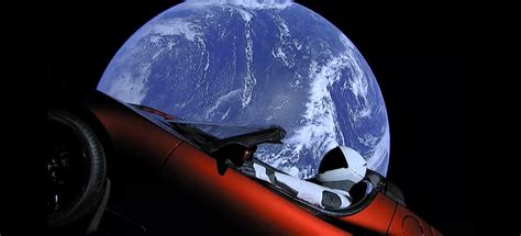 Where is Tesla Roadster in Space - Images