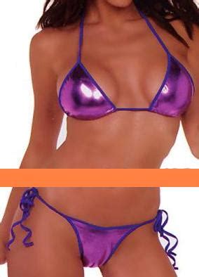 Fashion Care U S Sexy Purple Metallic Bikini Swimwear Pcs Set