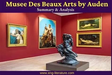 Musee Des Beaux Arts Poem Summary Analysis Line By Line Analysis