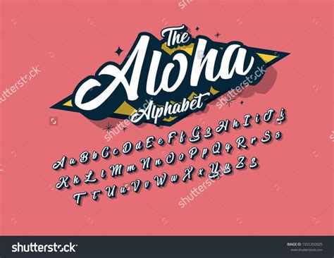 Elegant Stylized Cursive Font Vector