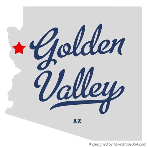 Map of Golden Valley, AZ, Arizona