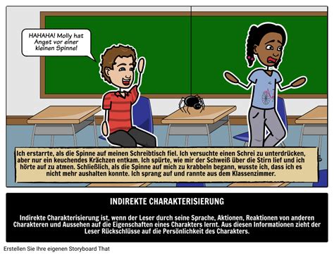 Indirekte Charakterisierung Storyboard Par De Examples