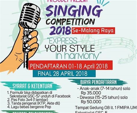 Info Kontes Lomba Menyanyi Online April 2018