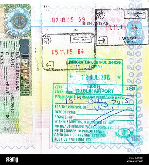 Visa stamp uk hi-res stock photography and images - Alamy