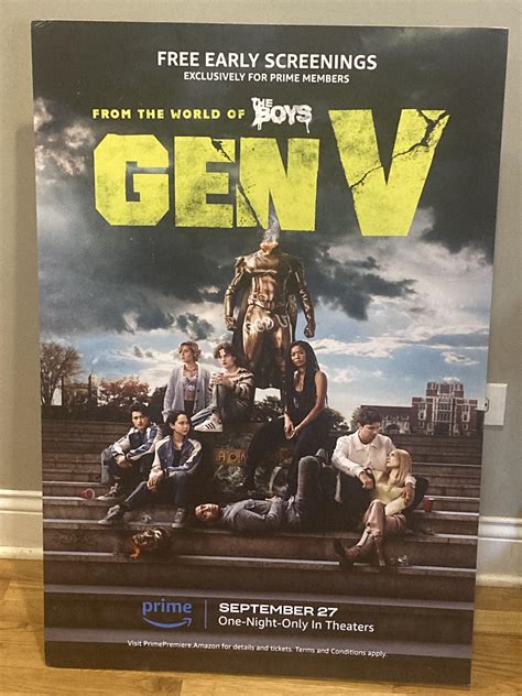 Gen V standing poster from the premier last night : r/TheBoys