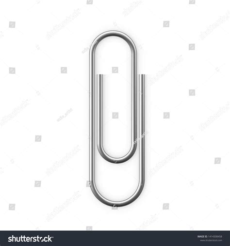 Realistic Paperclip Icon Paper Clip Attachment Stock Vector Royalty