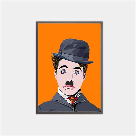 Charlie Chaplin Print, Chaplin Poster, Silent Film Print, Cinema Wall ...