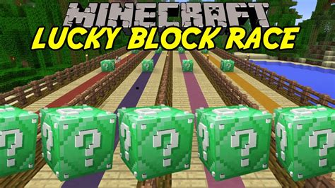 Minecraft Emerald Lucky Block Race Djungel Vr L Modded Mini Game