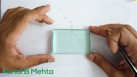 Refraction Through Glass Slab Lateral Shift Experiment Youtube